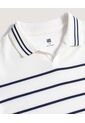 Polo  Infantil Niño Manga Corta Color Crema Marca Ostu #80110118 de Ostu