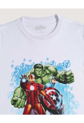 Camiseta  Infantil Niño Manga Corta Cuello Redondo Color Blanco Marca Ostu #80090327