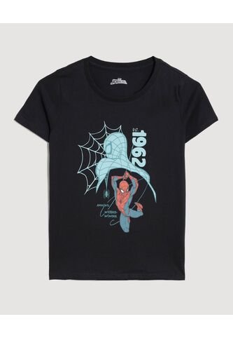 Camiseta  Infantil Niño Manga Corta Cuello Redondo Color Negro Marca Ostu #80090329 Ostu