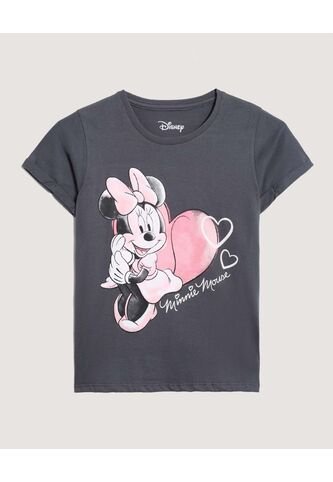 Camiseta  Infantil Niña Manga Corta Cuello Redondo Color Gris Marca Ostu #90090351 Ostu