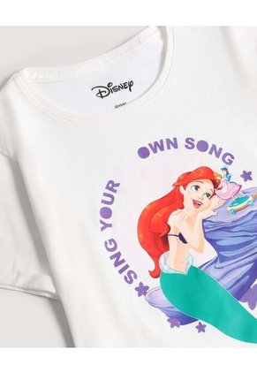 Camiseta Infantil Niña Manga Corta Cuello Redondo Color Crema Marca Ostu #90090349