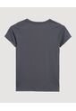 Camiseta  Infantil Niña Manga Corta Cuello Redondo Color Gris Marca Ostu #90090351 de Ostu