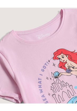 Camiseta Infantil Niña Manga Corta Cuello Redondo Color Rosado Marca Ostu #90090348