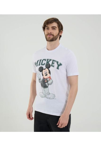 Camiseta Para Hombre Manga Corta Cuello Redondo Color Blanco Marca Ostu #60091746