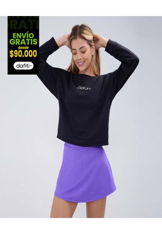 Buzo Para Mujer Cuello Redondo Color Negro Marca Ostu #40060390 Ostu