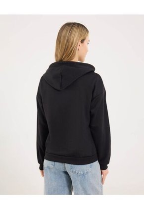 Buzo Para Mujer Hoodie Color Negro Marca Ostu #40060404