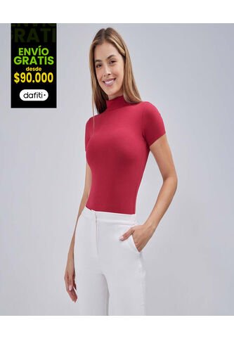Body Para Mujer Manga Corta Color Rojo Marca Ostu #40200137 Ostu