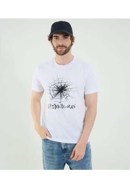 Camiseta Para Hombre Manga Corta Cuello Redondo Color Blanco Marca Ostu #60091753