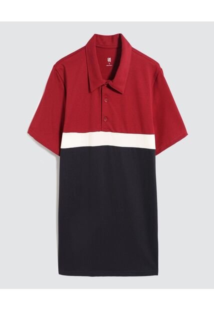 Polo Para Hombre Cuello Maquina Sin Bolsillo Color Rojo Marca Ostu #60110712