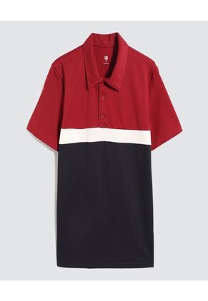 Polo Para Hombre Cuello Maquina Sin Bolsillo Color Rojo Marca Ostu #60110712