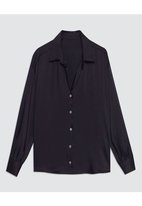 Camisa Para Mujer Manga Larga Color Negro Marca Ostu #40010152