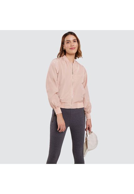 Chaqueta Para Mujer Bomber Color Rosado  Marca Ostu #40080134