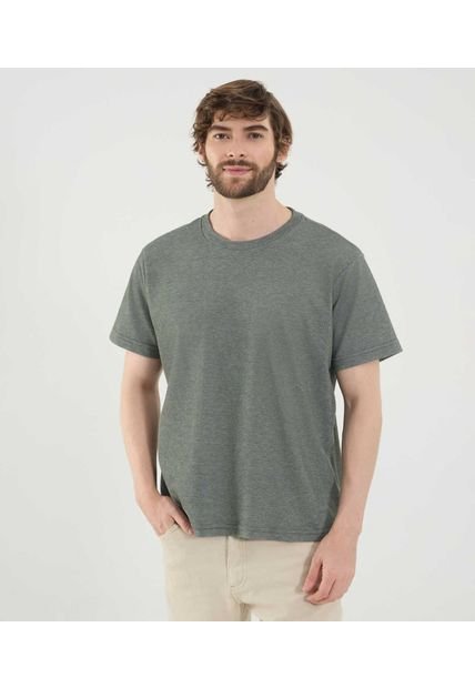 Camiseta Para Hombre Manga Corta Cuello Redondo Color Verde Marca Ostu #60091780