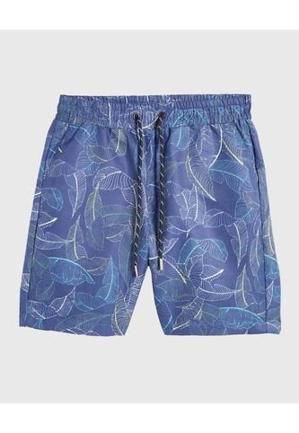 Bermuda Infantil Niño Regular Corto Color Azul Marca Ostu #80100054 Ostu