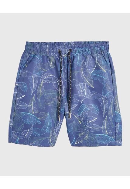 Bermuda Infantil Niño Regular Corto Color Azul Marca Ostu #80100054