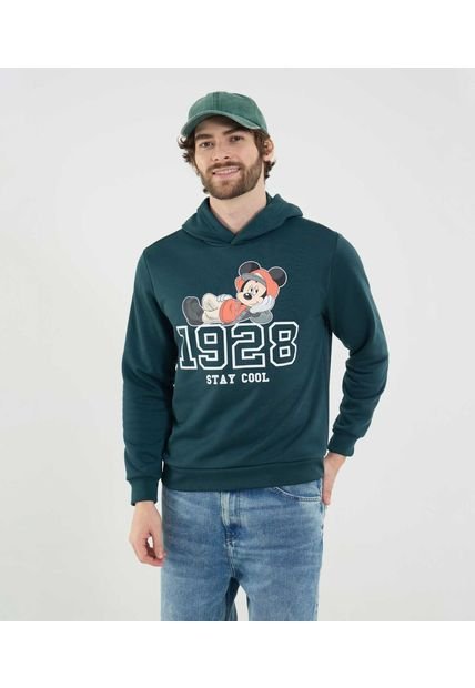 Buzo Para Hombre Hoodie Color Verde Marca Ostu #60060576