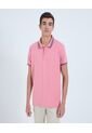 Polo Para Hombre Cuello Tejido Sin Bolsillo Color Coral Marca Ostu #60110770 de Ostu