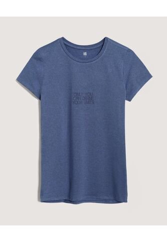 Camiseta  Para Mujer Manga Corta Cuello Redondo Color Azul Marca Ostu #40092814 Ostu