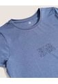 Camiseta  Para Mujer Manga Corta Cuello Redondo Color Azul Marca Ostu #40092814 de Ostu