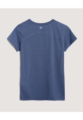 Camiseta  Para Mujer Manga Corta Cuello Redondo Color Azul Marca Ostu #40092814