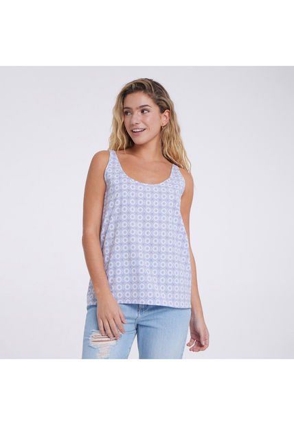 Blusa Para Mujer Manga Sisa Color Blanco Marca Ostu #40120765