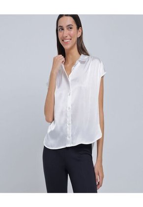 Blusa Para Mujer Manga Sisa Color Crudo Marca Ostu #40121016