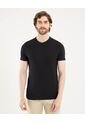 Camiseta Para Hombre Manga Corta Cuello Redondo Color Negro Marca Ostu #60091684 de Ostu