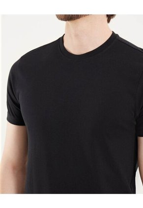 Camiseta Para Hombre Manga Corta Cuello Redondo Color Negro Marca Ostu #60091684