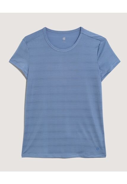 Camiseta  Para Mujer Manga Corta Cuello Redondo Color Azul Marca Ostu #40092801