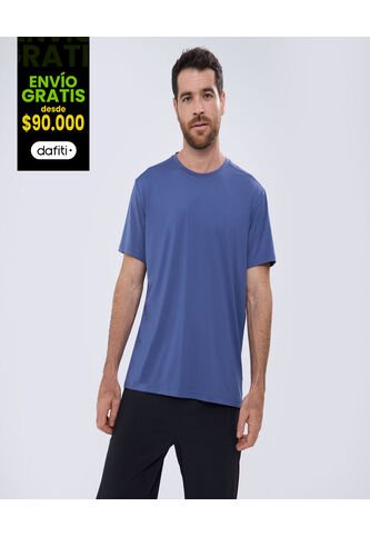Camiseta Para Hombre Manga Corta Color Azul  Marca Ostu #60091288 Ostu