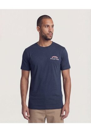 Camiseta Para Hombre Manga Corta Cuello Redondo Color Azul Marca Ostu #60091895