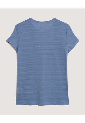 Camiseta  Para Mujer Manga Corta Cuello Redondo Color Azul Marca Ostu #40092801