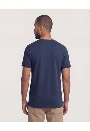Camiseta Para Hombre Manga Corta Cuello Redondo Color Azul Marca Ostu #60091895