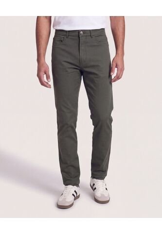 Pantalon Basico 5 Bolsillos  Para Hombre Verde Ostu Ostu