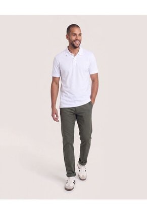Pantalon Basico 5 Bolsillos  Para Hombre Verde Ostu