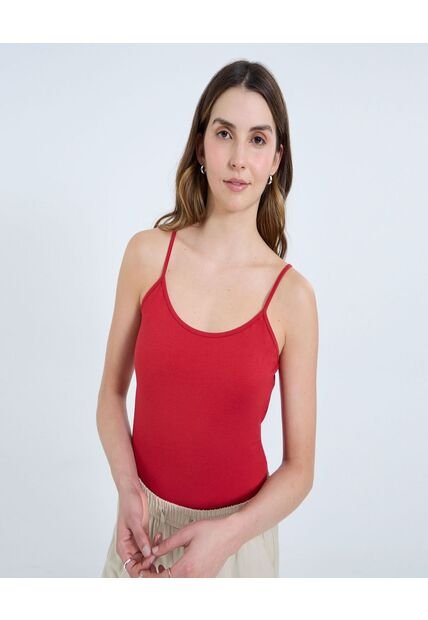 Top Para Mujer  Color Rojo Marca Ostu #40220421