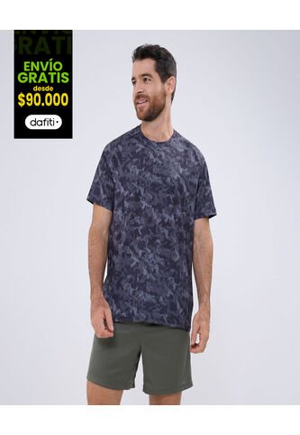 Camiseta Para Hombre Manga Corta Color Negro Marca Ostu #60091381 Ostu