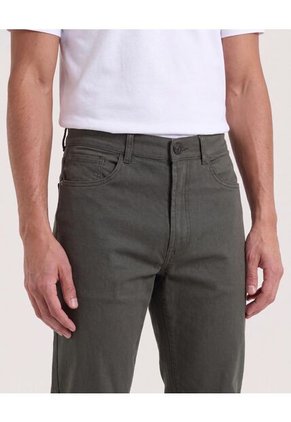 Pantalon Basico 5 Bolsillos  Para Hombre Verde Ostu