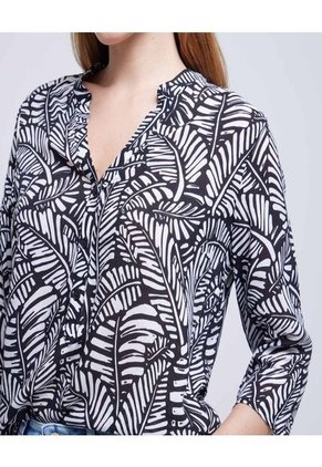 Blusa Para Mujer Manga 3/4 Color Negro Marca Ostu #40120983