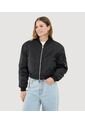 Chaqueta Para Mujer Bomber Color Negro Marca Ostu #40080217 de Ostu
