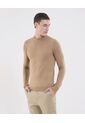 Saco Para Hombre Cuello Redondo Color Beige Marca Ostu #60330041 de Ostu