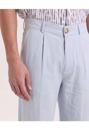 Pantalón De Moda Con Pinzas  Para Hombre Gris Ostu