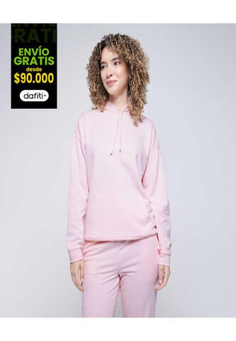 Buzo Para Mujer Hoodie Color Rosa Marca Ostu #40060372 Ostu