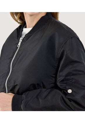 Chaqueta Para Mujer Bomber Color Negro Marca Ostu #40080217