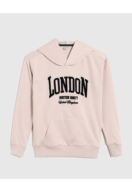 Buzo Infantil Niño Hoodie Color Beige Marca Ostu #80060177