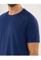 Camiseta Para Hombre Manga Corta Cuello Redondo Color Azul Marca Ostu #60091625 de Ostu
