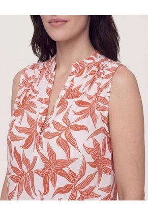 Blusa Manga Sisa  Para Mujer Rojo Ostu