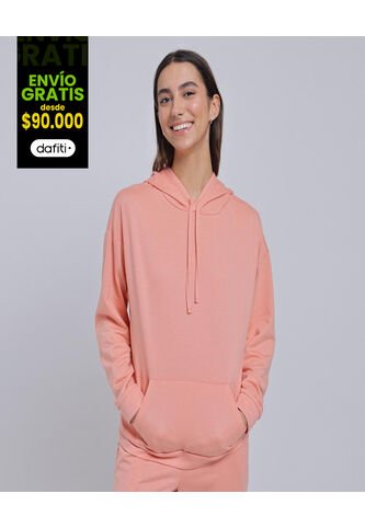 Buzo Para Mujer Hoodie Color Coral Marca Ostu #40060372 Ostu