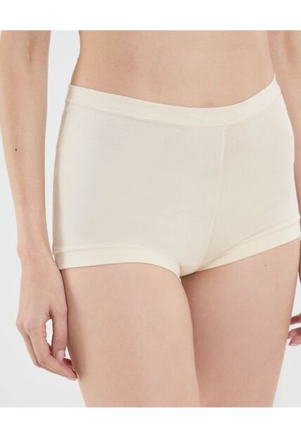 Panty Para Mujer Boxer Color Marfil Marca Ostu #40800088