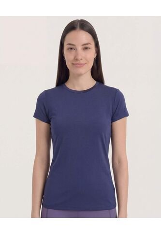 Camiseta  Para Mujer Manga Corta Cuello Redondo Color Azul Marca Ostu #40092797 Ostu